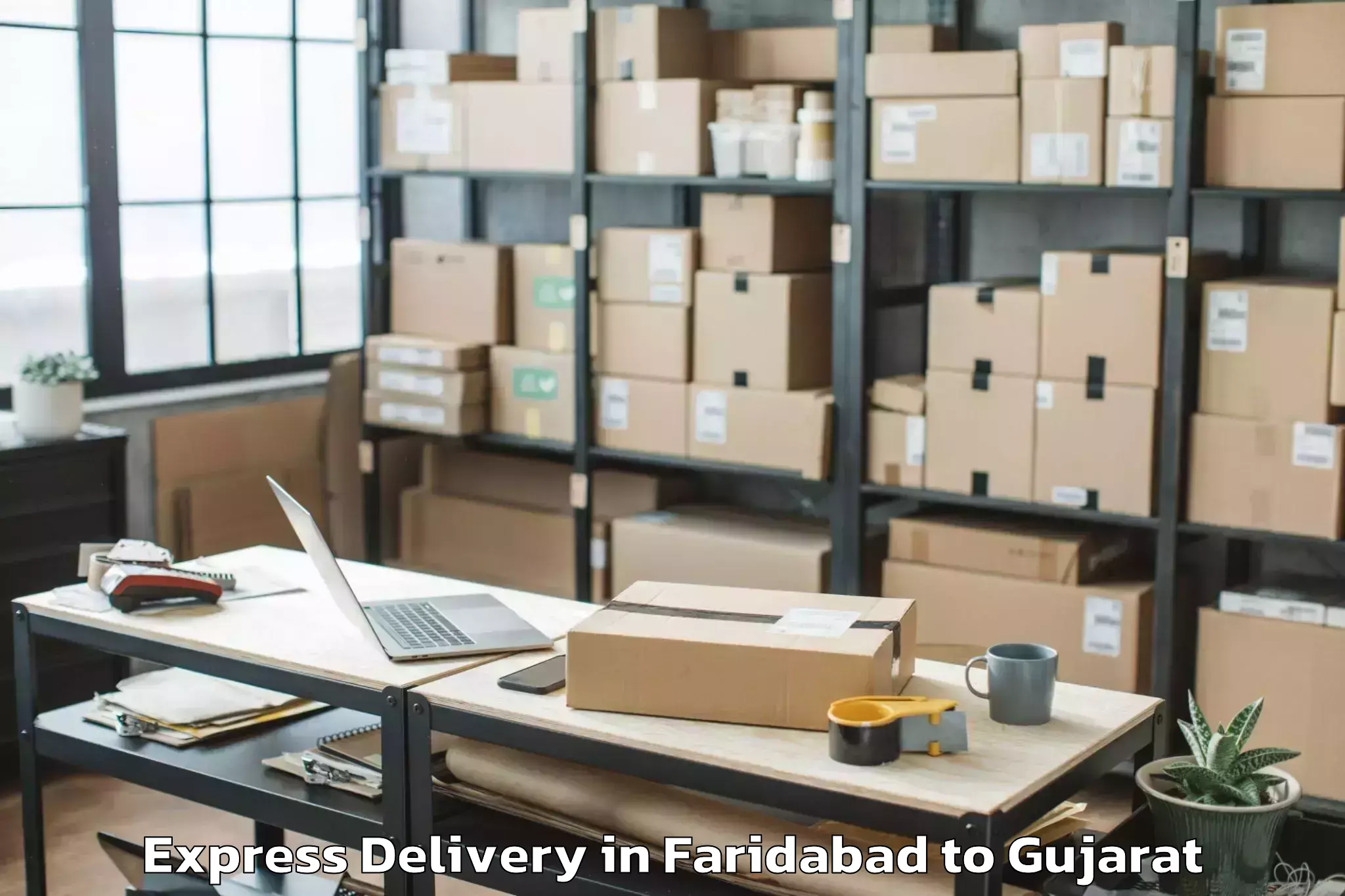 Faridabad to Porbandar Airport Pbd Express Delivery Booking